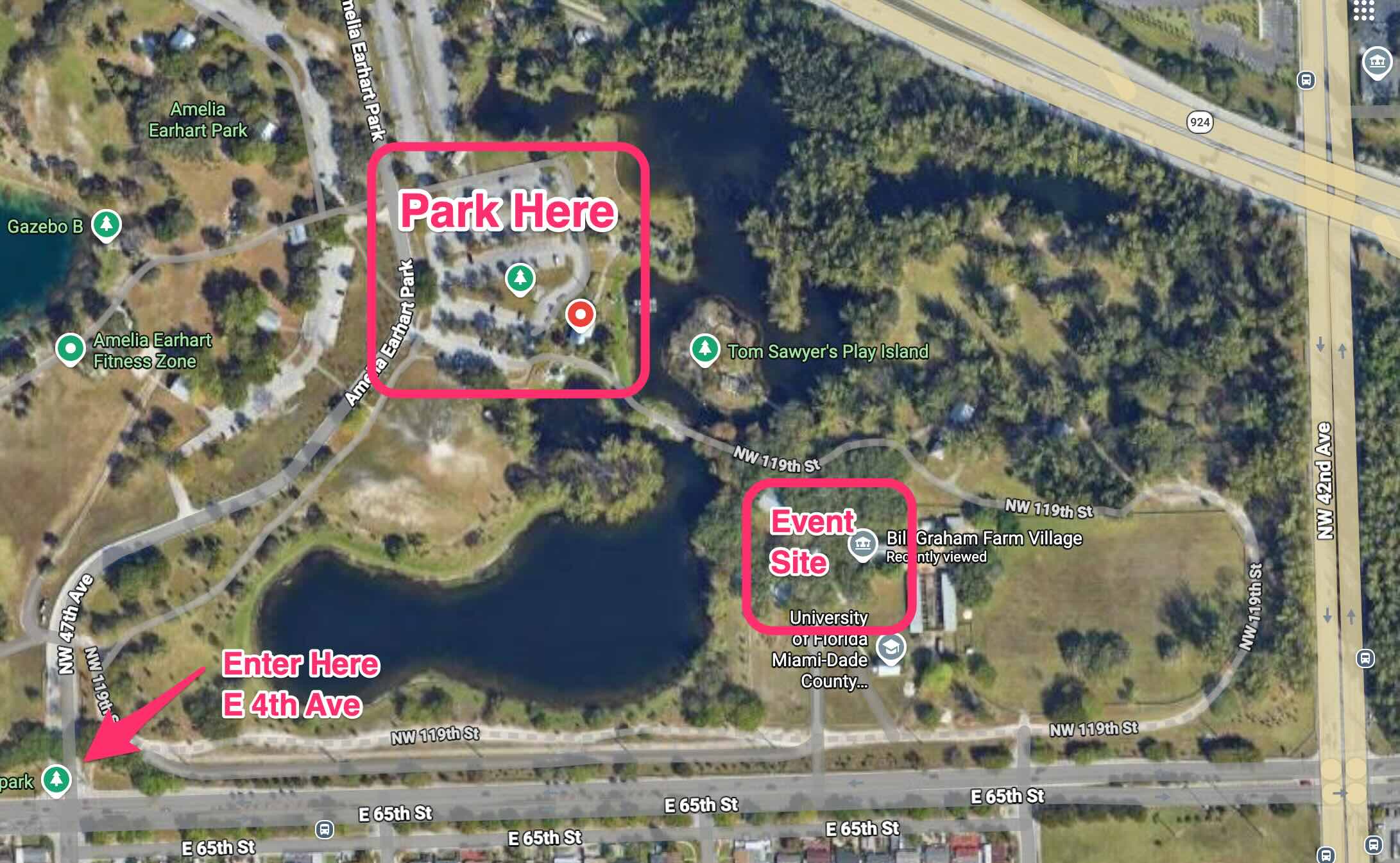 Native plant day map